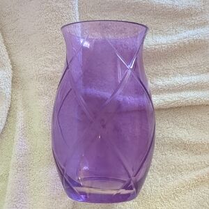 Purple Decorative Glass Vase - Home Accents